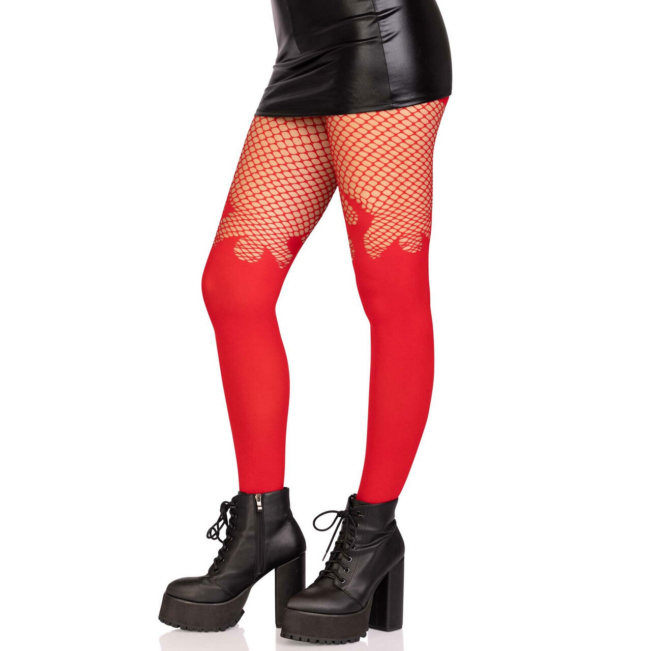 Op deze afbeelding zie je een Accessoires, van het merk Leg Avenue. Panty From Hell Flaming Red