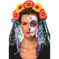 Slide De Los Muertos Stirnband Mit Schleier