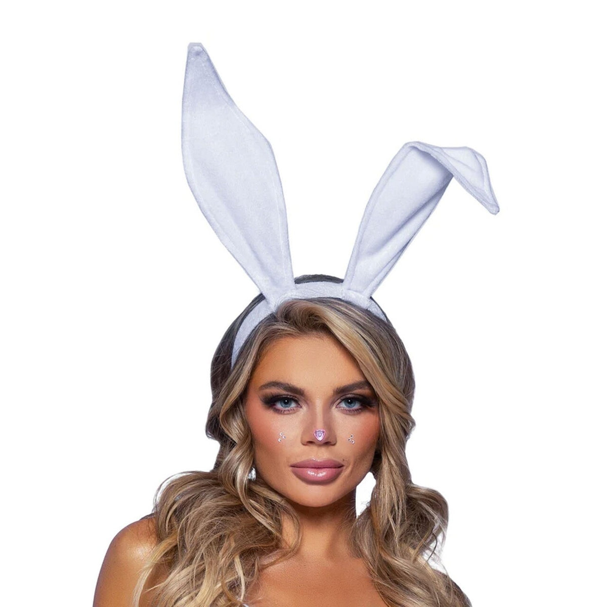 Op deze afbeelding zie je een Accessoires, van het merk Leg Avenue. Buigbare Konijnen Oren Haarband Wit