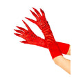Diva Teufel Handschuhe Mit Steinen Rot