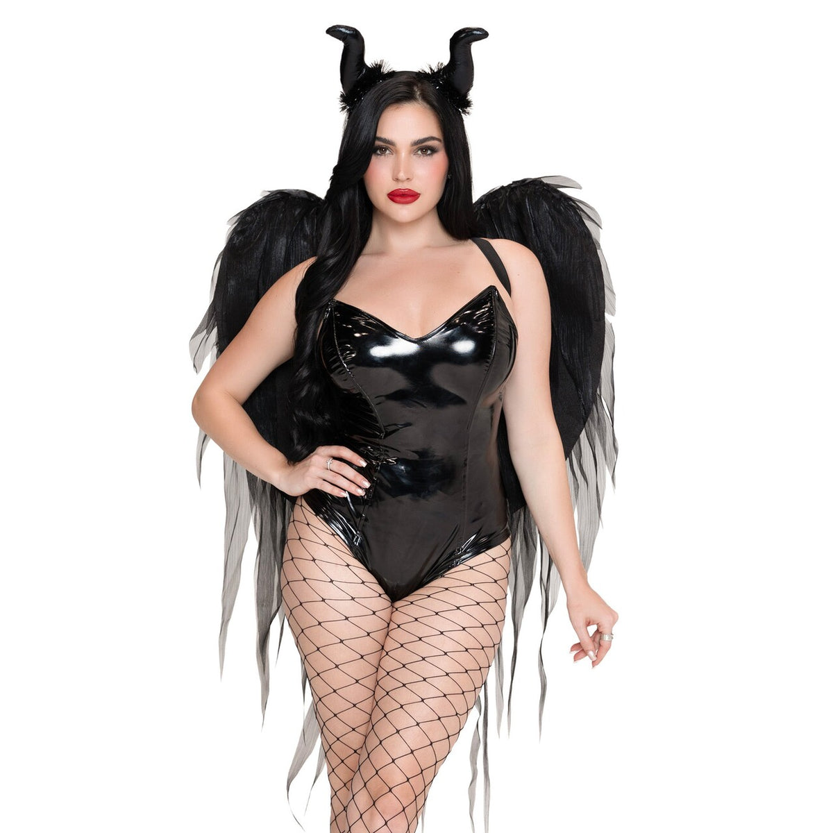 Op deze afbeelding zie je een Accessoires, van het merk Leg Avenue. Dark Enchantress Wings & Horn Set
