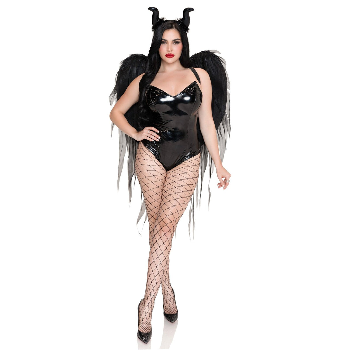 Op deze afbeelding zie je een Accessoires, van het merk Leg Avenue. Dark Enchantress Wings & Horn Set