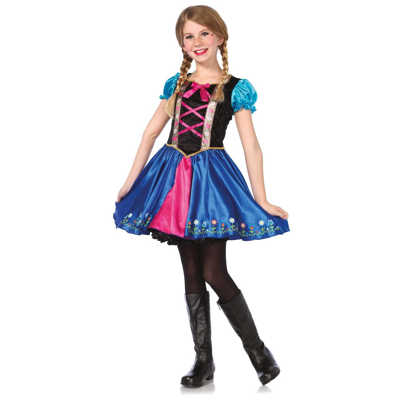Op deze afbeelding zie je een Kostuums, van het merk Leg Avenue. Tiroler Prinses Meisjes Kostuum