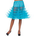 Knie -Länge Petticoat Drehblau