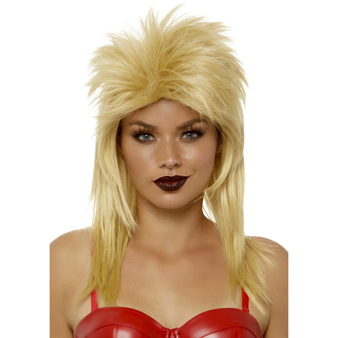 Op deze afbeelding zie je een Accessoires, van het merk Leg Avenue. Verstelbare Rocker Pruik Met Matje Blond