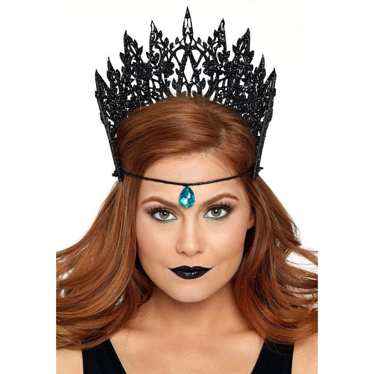 Op deze afbeelding zie je een Accessoires, van het merk Leg Avenue. Boze Koningin Zwarte Kroon Met Glitters