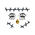 Stitches Gesichtskristalle Sticker