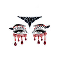 Vampir Gesichtsschmuck Sticker