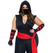 Op deze afbeelding zie je een Kostuums, van het merk Leg Avenue. Dodelijke Low Kick Ninja Plus Size Vrouw Kostuum