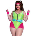90er Jahre Training Fitness Plus Size Damenkostüm