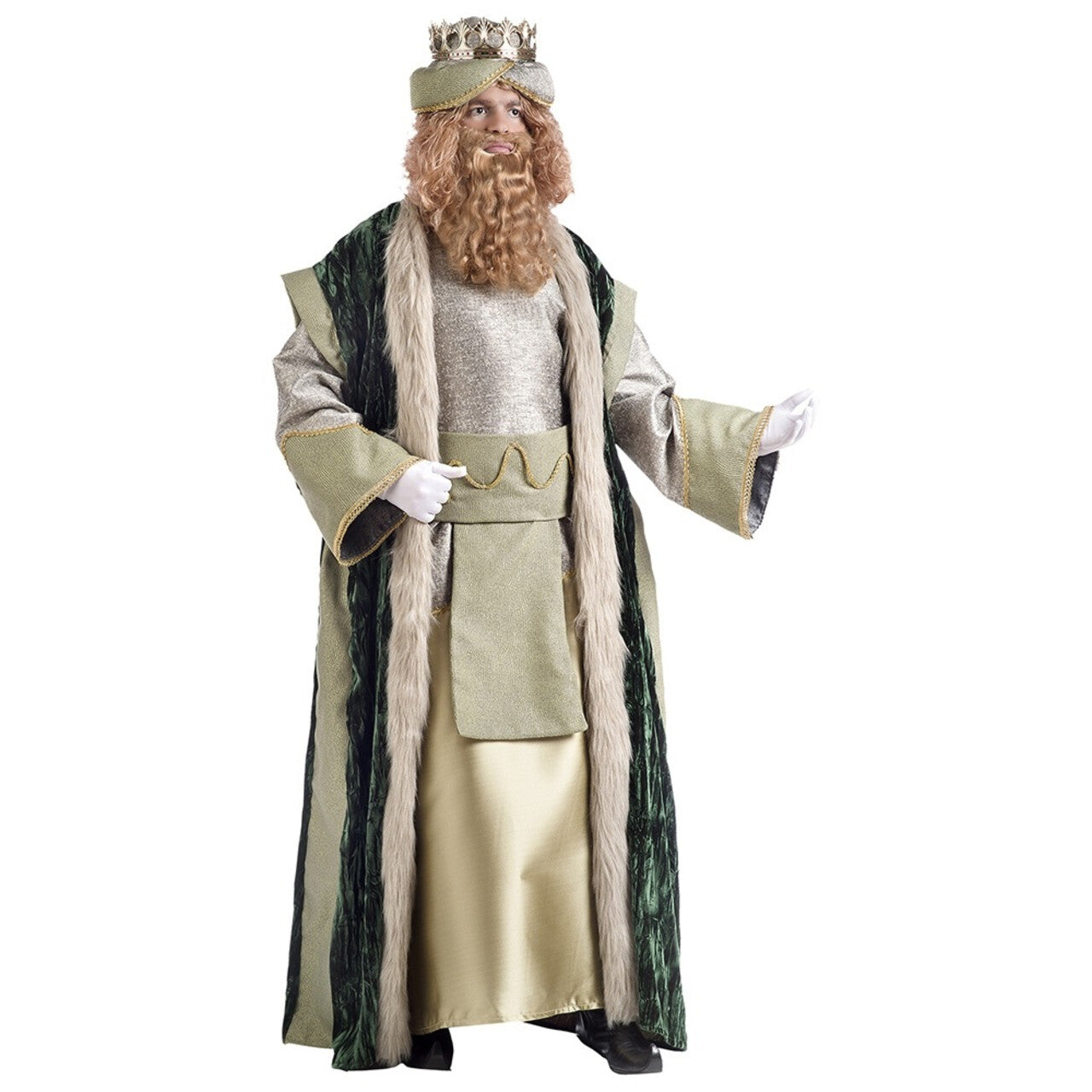 Op deze afbeelding zie je een Kostuums, van het merk Limit. Koning Caspar Driekoningen Kerstmis Man Kostuum