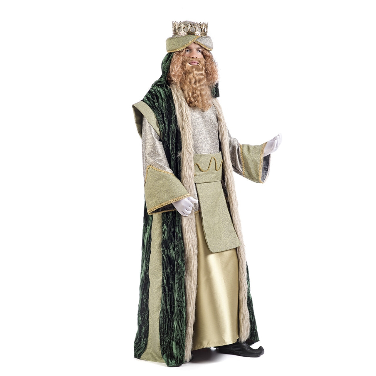 Op deze afbeelding zie je een Kostuums, van het merk Limit. Koning Caspar Driekoningen Kerstmis Man Kostuum