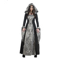 Baronin Silver Brokaat Renaissance Damenkostüm