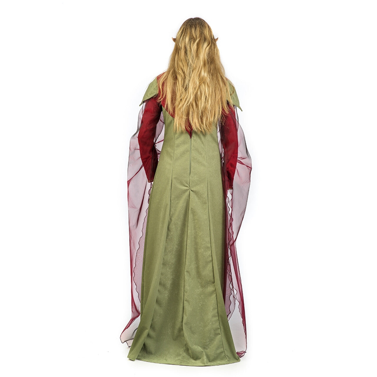 Op deze afbeelding zie je een Kostuums, van het merk Limit. Groen Kiara Keltische Druide Vrouw Kostuum
