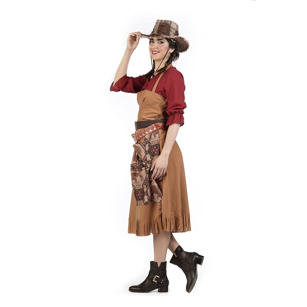 Op deze afbeelding zie je een Kostuums, van het merk Limit. Texaanse Cowgirl Sue Ellen Vrouw Kostuum