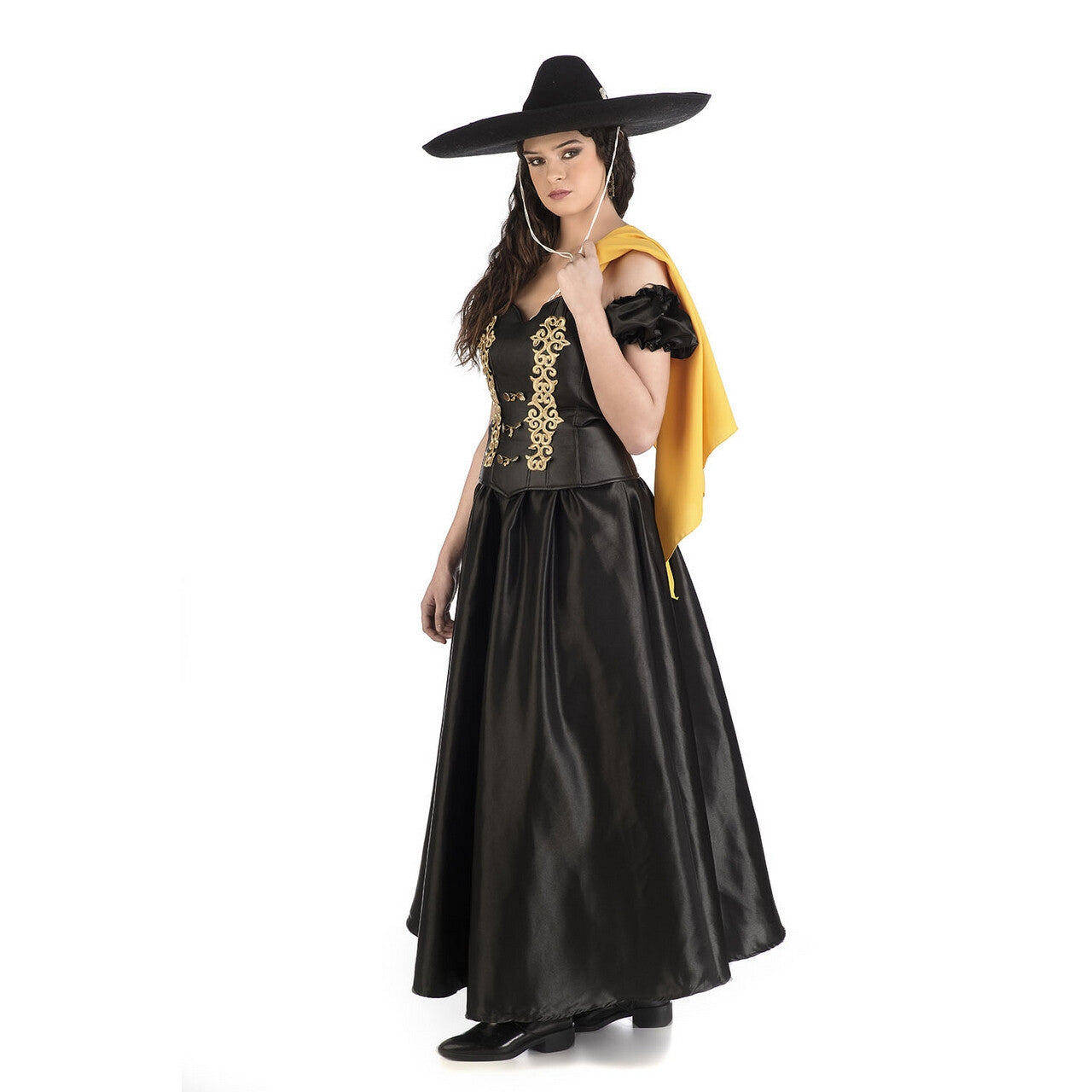 Op deze afbeelding zie je een Kostuums, van het merk Limit. Dona Rosita Mexicaanse Grootgrondbezitster Vrouw Kostuum