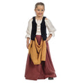 Mittelalterliche Bauern Bregje Kostüm für Mädchen