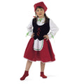 Little Rot Riding Motor Ist Süß für Oma -Märchen. Kostüm für Mädchen