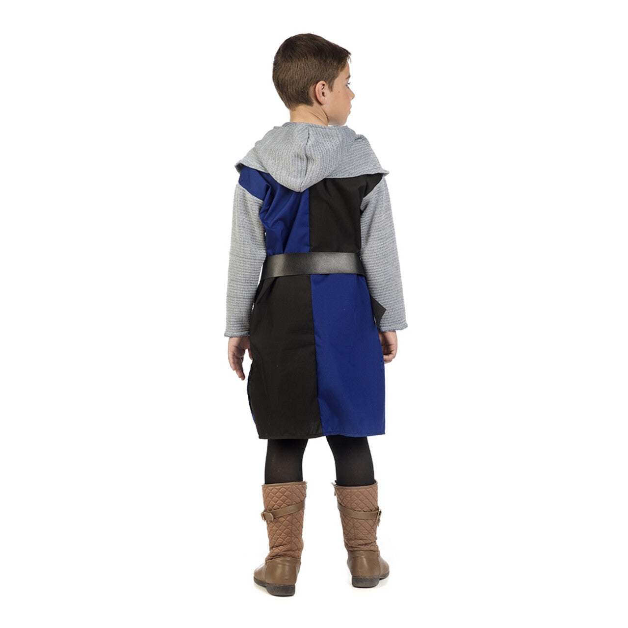Op deze afbeelding zie je een Kostuums, van het merk Limit. Ridder Zonder Paard Raoul Blauw Zwart Jongen Kostuum