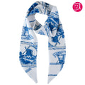 Delfter Blau Satinschals 6er-Set