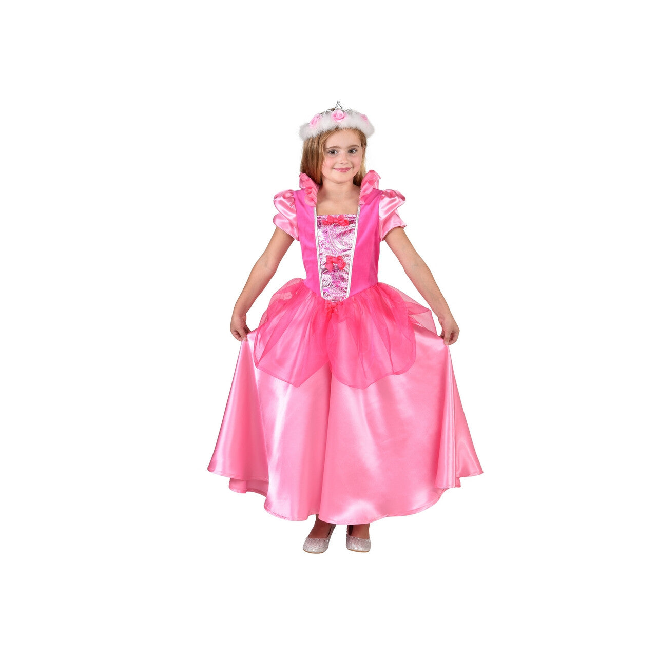 Op deze afbeelding zie je een Kostuums, van het merk Magic By Freddy's. Prinses Rosa Linda Meisje Kostuum