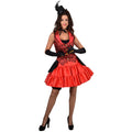 Rote Spitze Burlesque Weste Moulin Rouge Damen