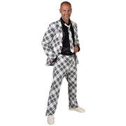 Op deze afbeelding zie je een Kostuums, van het merk Magic By Freddy's. Fancy Black And White 3delig Man Kostuum