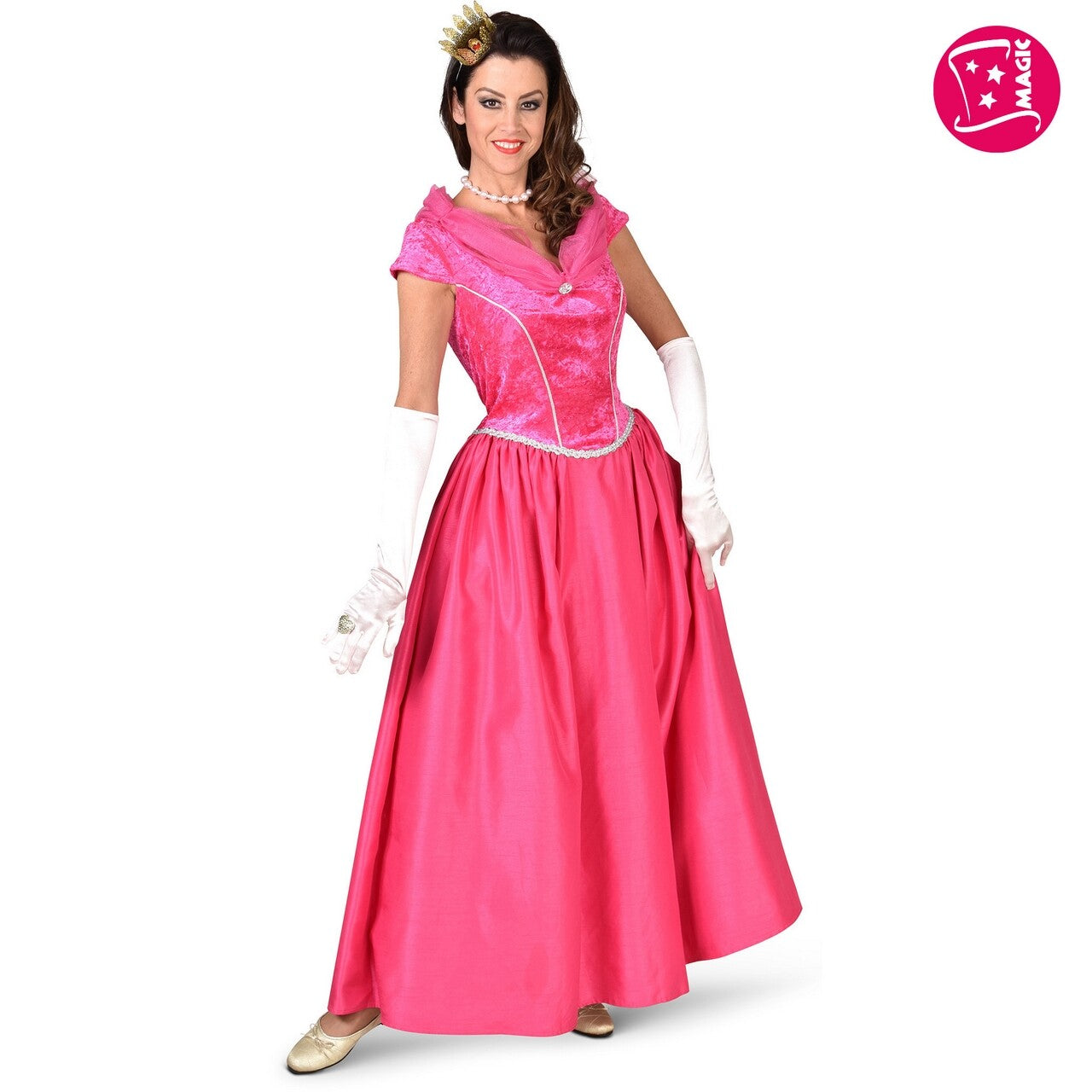 Op deze afbeelding zie je een Kostuums, van het merk Magic By Freddy's. Mierzoete Prinses Victoria Vrouw Kostuum