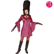 Op deze afbeelding zie je een Kostuums, van het merk Magic By Freddy's. Schedel Bedel Jurk Roze Vrouw
