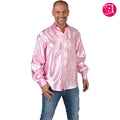 Satinhemd Rosa Herren