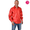 Hemd Satin Rot Herren