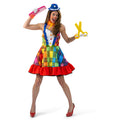 Regenbogen Clown Clumpsy Damenkostüm