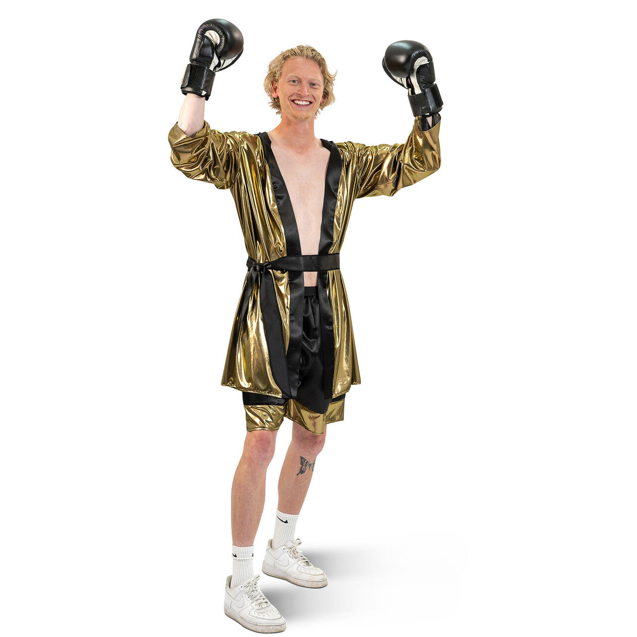 Op deze afbeelding zie je een Kostuums, van het merk Magic By Freddy's. Lichtgewicht Boxer Bennie Sterk Man Kostuum