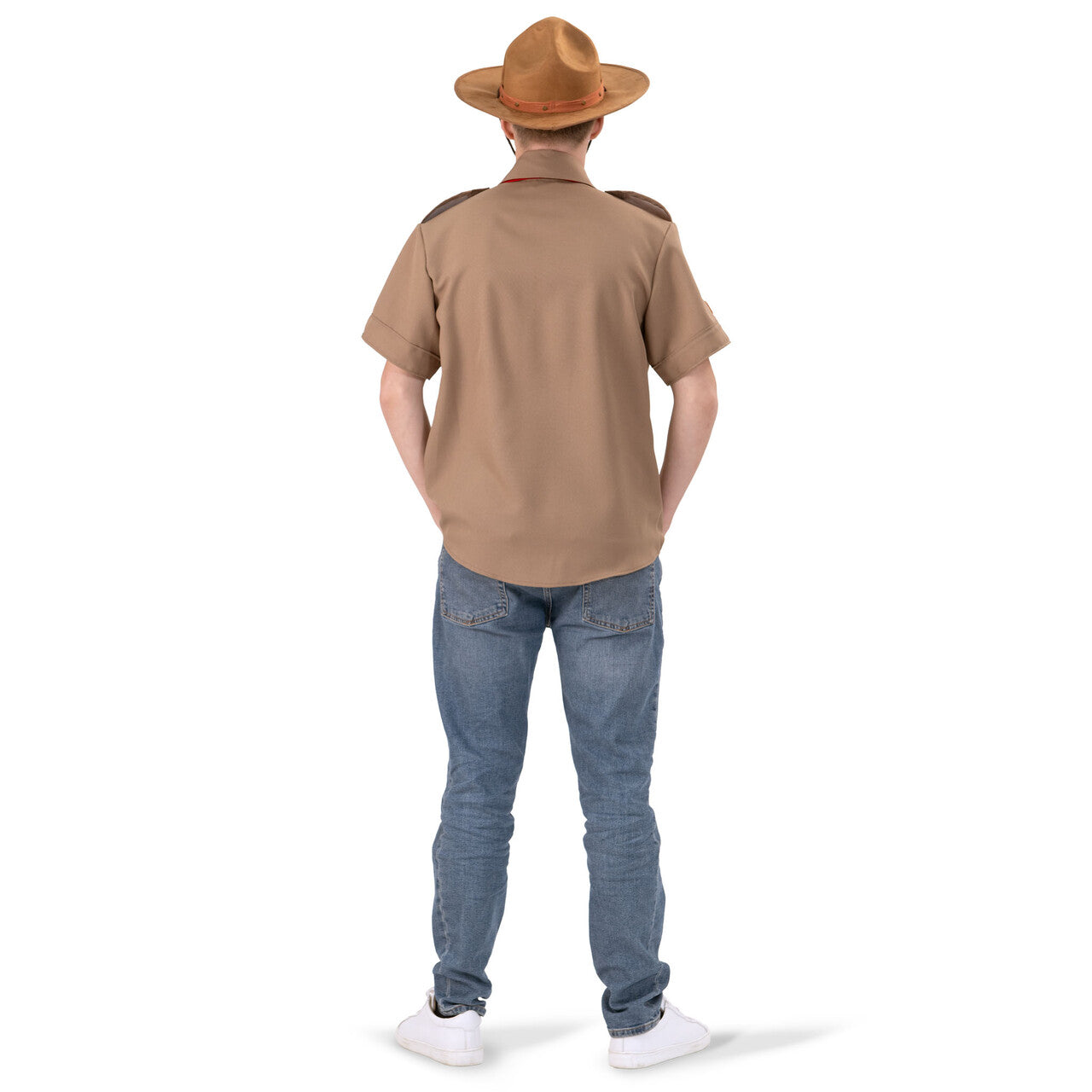 Op deze afbeelding zie je een Kostuums, van het merk Magic By Freddy's. Padvinder Ed Explorer Man