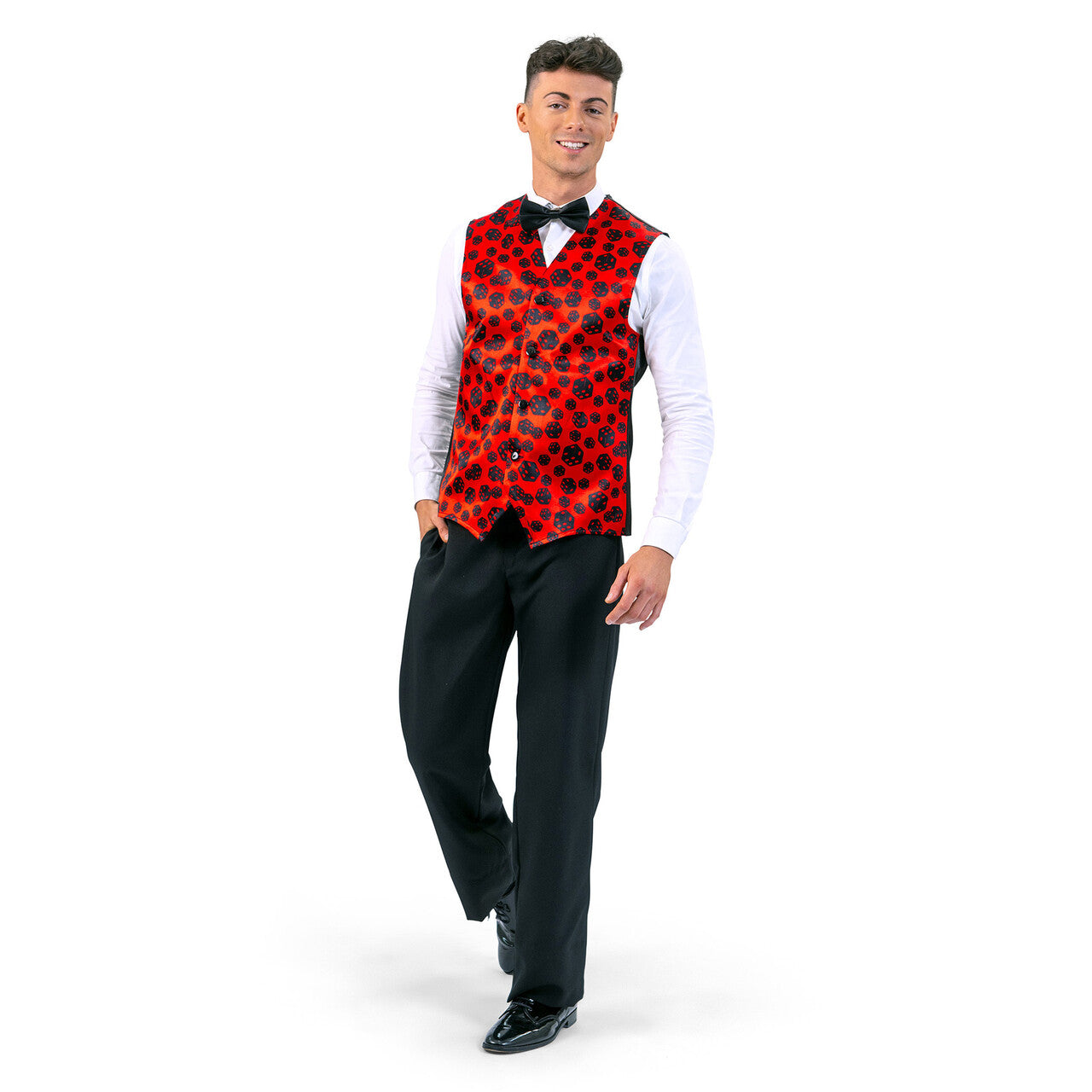 Op deze afbeelding zie je een Kostuums, van het merk Magic By Freddy's. Roll The Dice Gilet Man