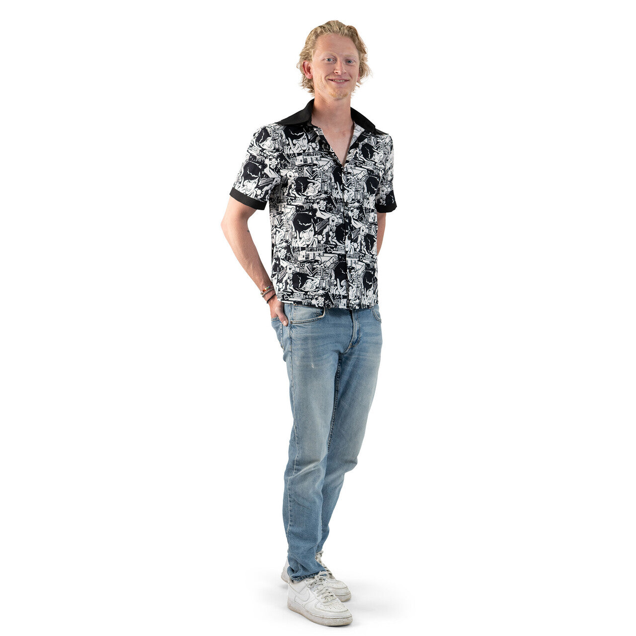 Op deze afbeelding zie je een Kostuums, van het merk Magic By Freddy's. Rock N Roll Action Shirt Man