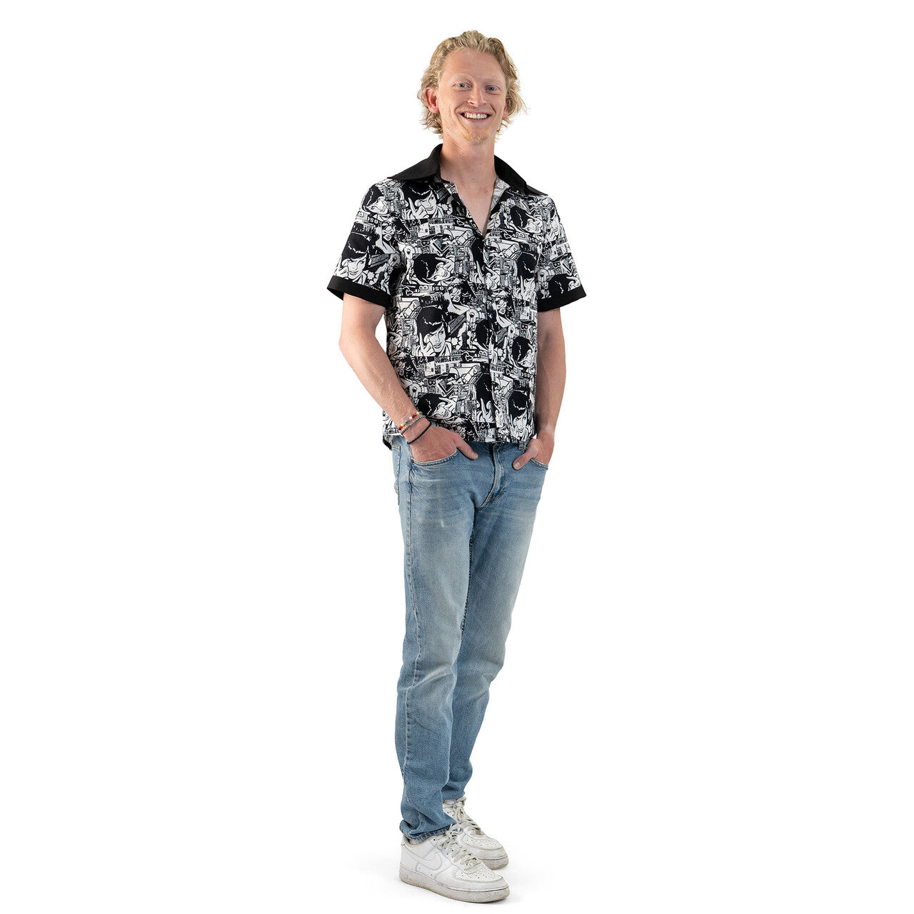 Op deze afbeelding zie je een Kostuums, van het merk Magic By Freddy's. Rock N Roll Action Shirt Man