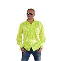 Tanzen Sie Die Ganze Nacht Ruches Bluse Neon Gelb Herren