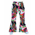 Wilde 70er -Muster -Disco -Hosen Herren