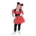 Kleine Freche Cartoon-Maus Minnie Kostüm für Mädchen