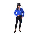 Blauer Frack Artistenstil Damen