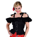 Verführerische Dirndl Bluse Angelica Schwarz Damen