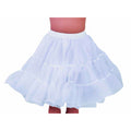 50er Jahre High School Petticoat Weiß Damen