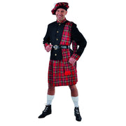 Op deze afbeelding zie je een Kostuums, van het merk Magic By Freddy's. Schotse Klederdracht Tartan Scott Mcdonald Man Kostuum