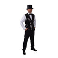 Vest Showman Theatre Zwarte Pailletten Herren