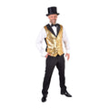 Vest Showman Theatre Golden Pailletten Herren