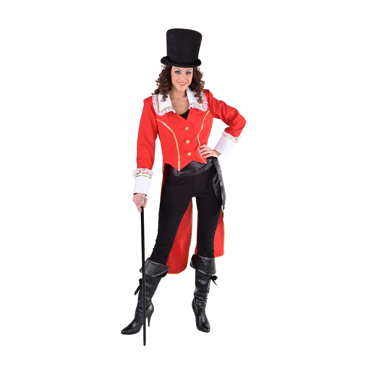Op deze afbeelding zie je een Kostuums, van het merk Magic By Freddy's. Mantel Admiraal Nelson Zware Zeeslag Rood Vrouw