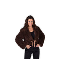 Bolero Pudel Braune Jacke Damen
