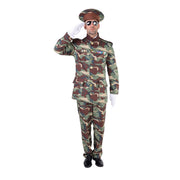 Op deze afbeelding zie je een Kostuums, van het merk Magic By Freddy's. Officier Erewacht Camouflage Man Kostuum