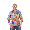 Peace & Smileys Hippie Blumenhemd Herren